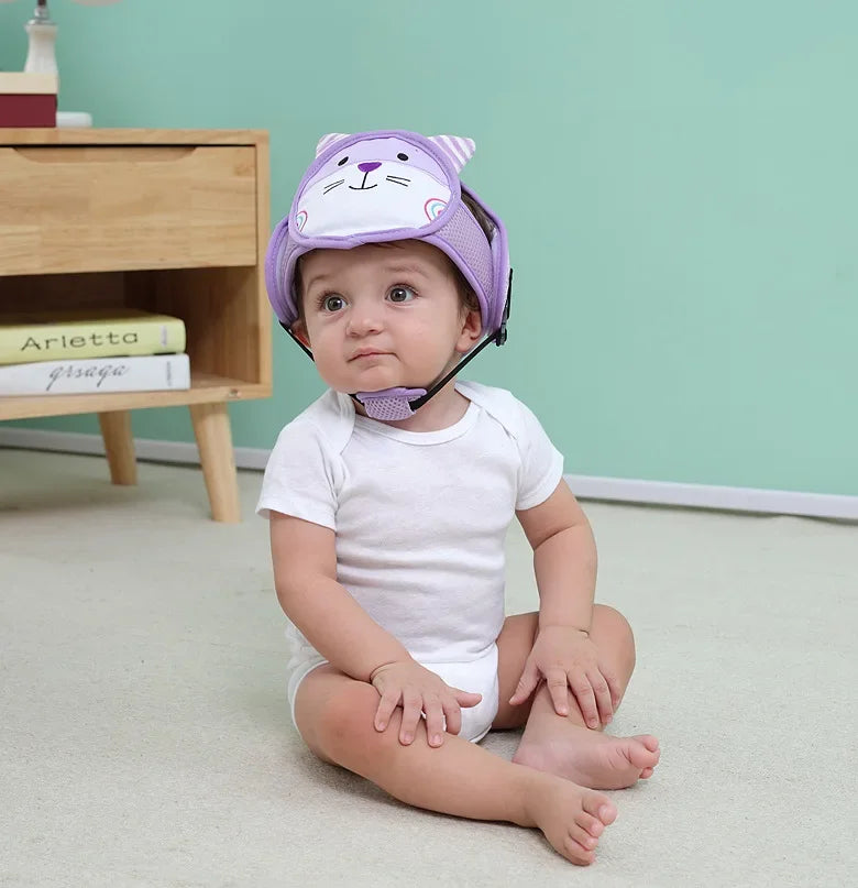 Adjustable Baby Safety Helmet – Anti-Fall & Head Protection Cap for Toddlers