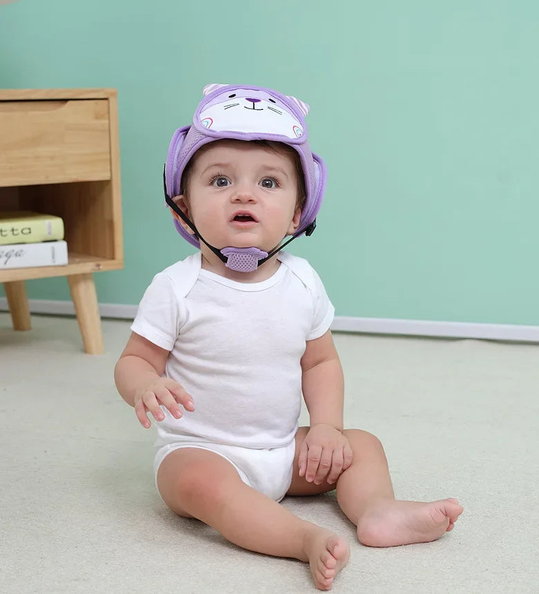 Adjustable Baby Safety Helmet – Anti-Fall & Head Protection Cap for Toddlers