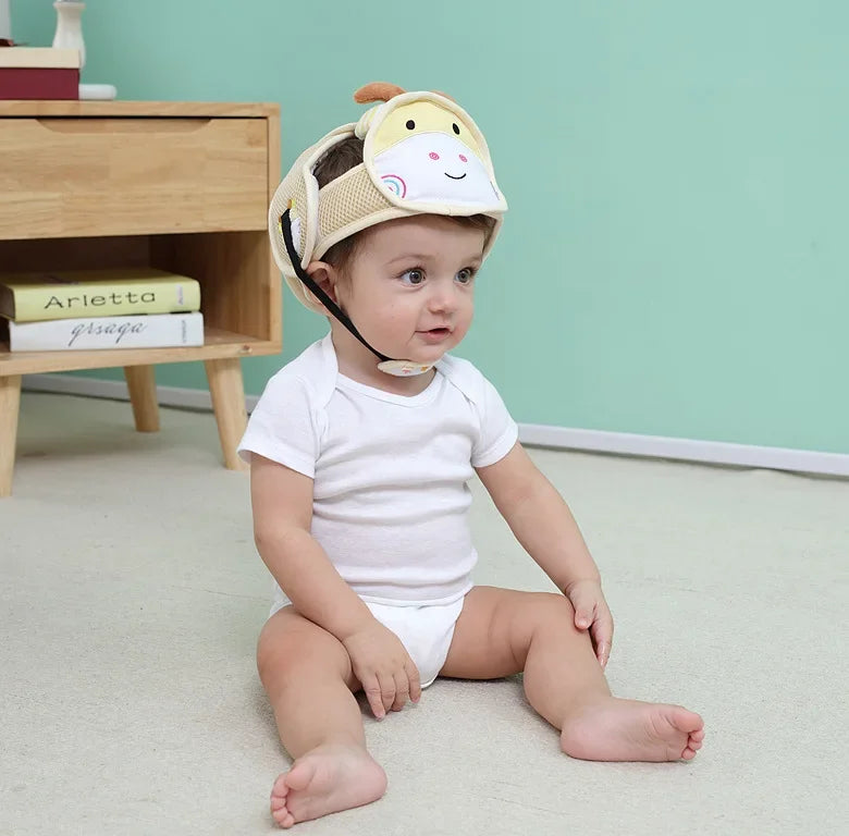 Adjustable Baby Safety Helmet – Anti-Fall & Head Protection Cap for Toddlers