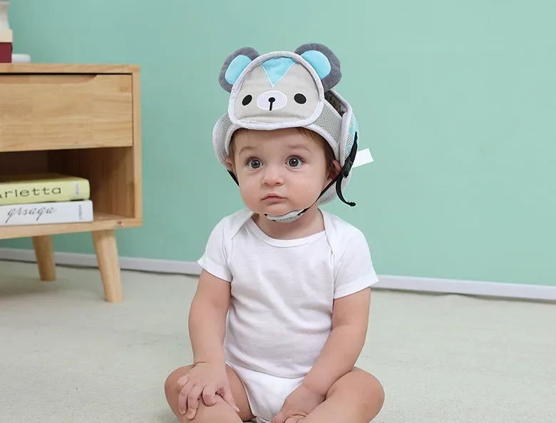 Adjustable Baby Safety Helmet – Anti-Fall & Head Protection Cap for Toddlers