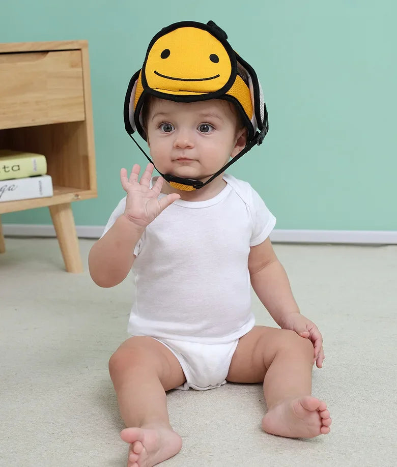 Adjustable Baby Safety Helmet – Anti-Fall & Head Protection Cap for Toddlers