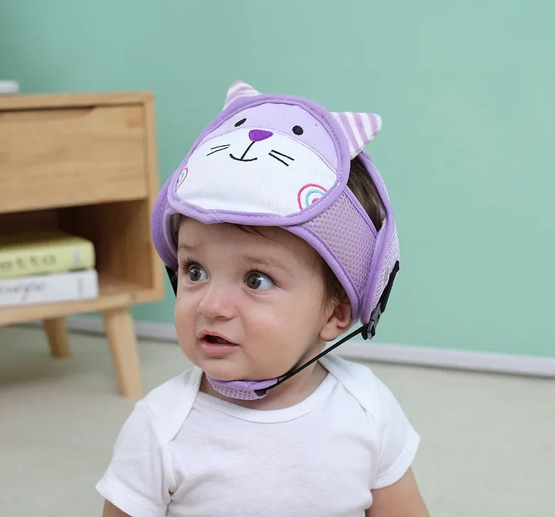 Adjustable Baby Safety Helmet – Anti-Fall & Head Protection Cap for Toddlers