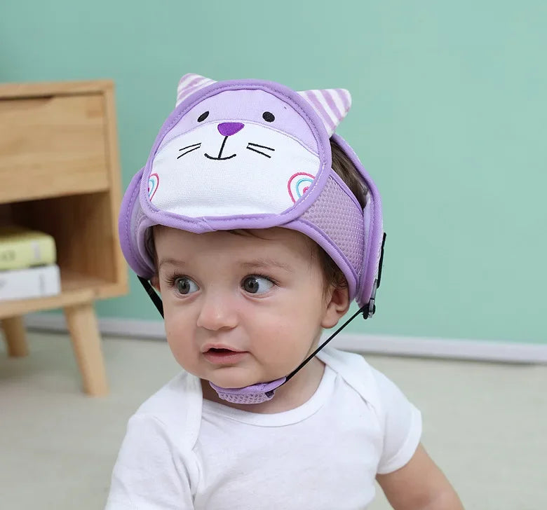 Adjustable Baby Safety Helmet – Anti-Fall & Head Protection Cap for Toddlers