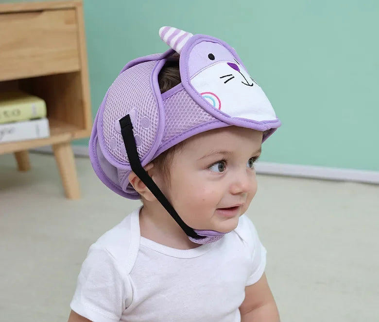 Adjustable Baby Safety Helmet – Anti-Fall & Head Protection Cap for Toddlers