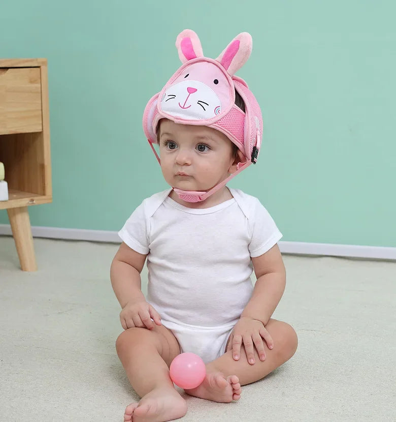 Adjustable Baby Safety Helmet – Anti-Fall & Head Protection Cap for Toddlers
