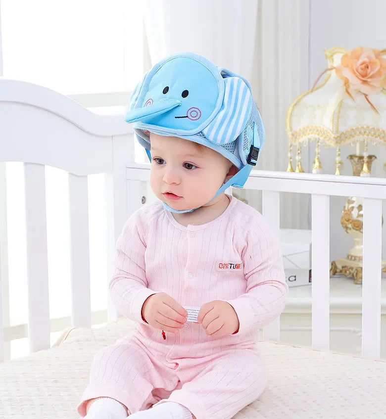 Adjustable Baby Safety Helmet – Anti-Fall & Head Protection Cap for Toddlers