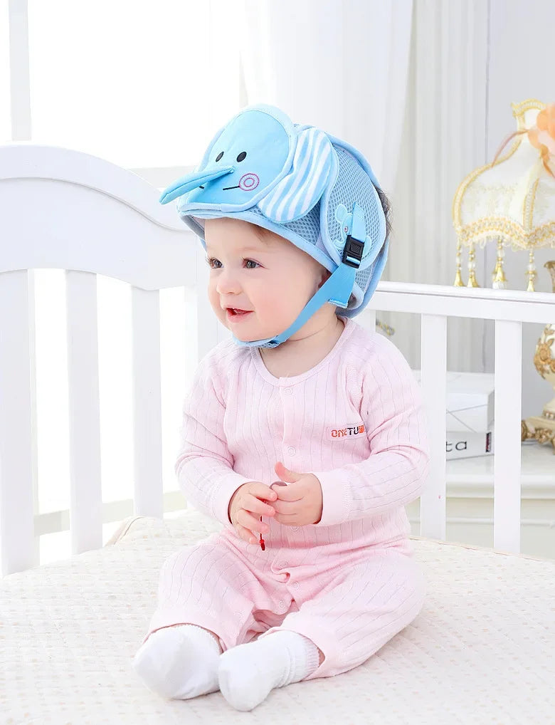 Adjustable Baby Safety Helmet – Anti-Fall & Head Protection Cap for Toddlers