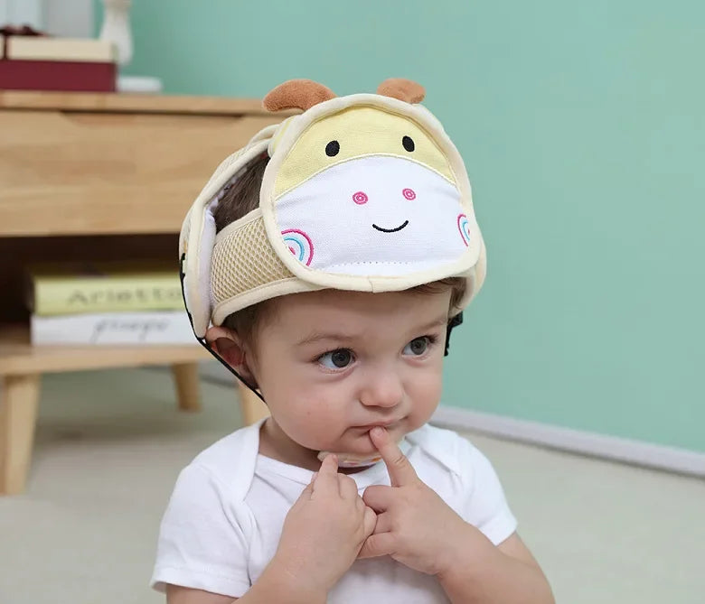 Adjustable Baby Safety Helmet – Anti-Fall & Head Protection Cap for Toddlers
