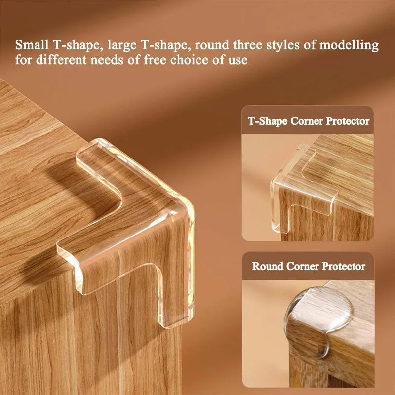 Baby Safety Corner Protector – Soft Transparent Silicone Edge Guard