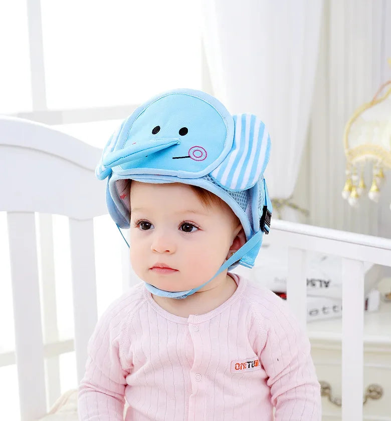 Adjustable Baby Safety Helmet – Anti-Fall & Head Protection Cap for Toddlers