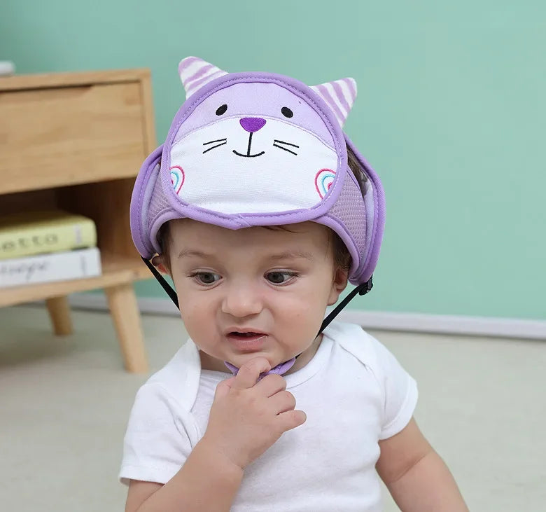 Adjustable Baby Safety Helmet – Anti-Fall & Head Protection Cap for Toddlers
