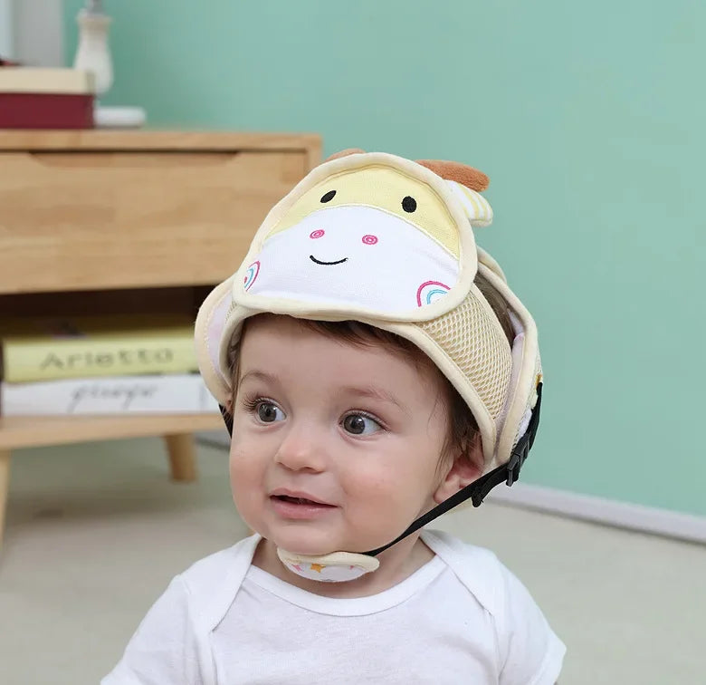Adjustable Baby Safety Helmet – Anti-Fall & Head Protection Cap for Toddlers