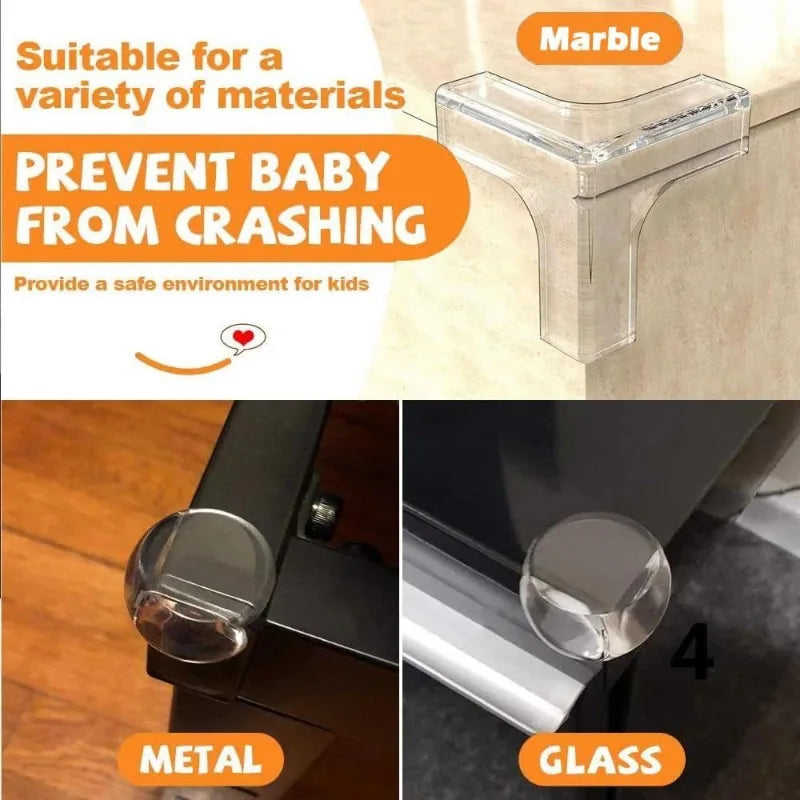 Baby Safety Corner Protector – Soft Transparent Silicone Edge Guard