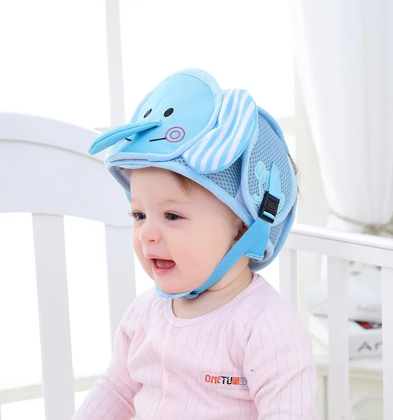 Adjustable Baby Safety Helmet – Anti-Fall & Head Protection Cap for Toddlers