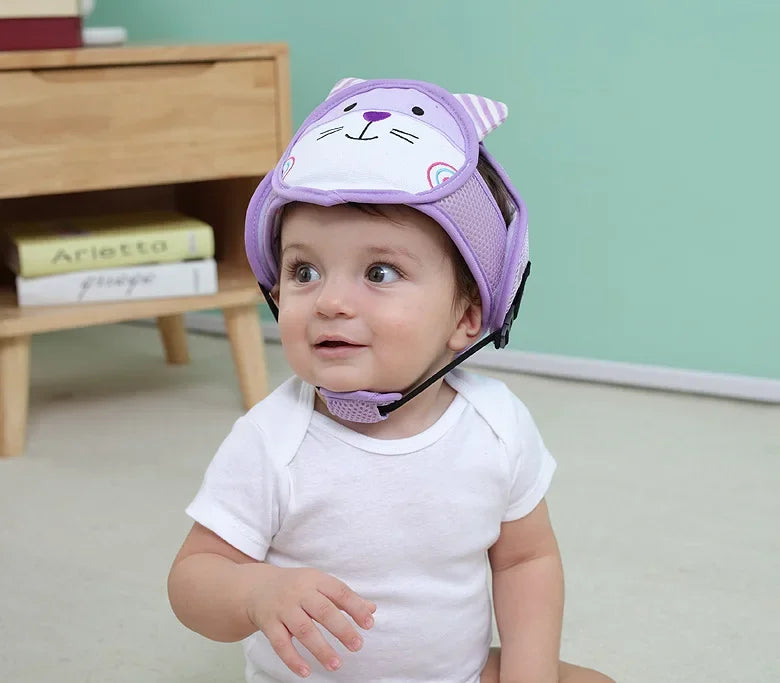 Adjustable Baby Safety Helmet – Anti-Fall & Head Protection Cap for Toddlers