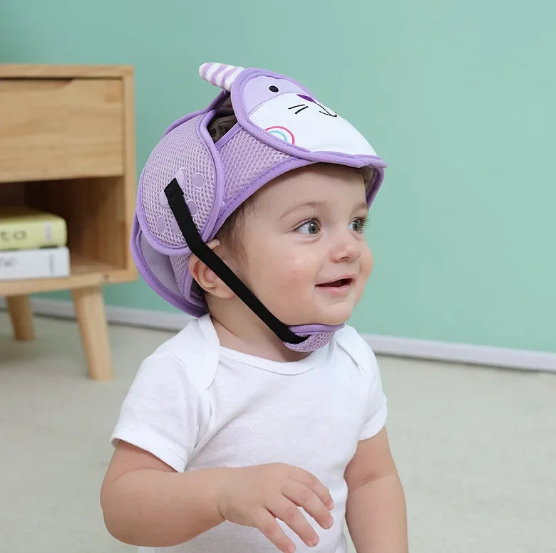 Adjustable Baby Safety Helmet – Anti-Fall & Head Protection Cap for Toddlers