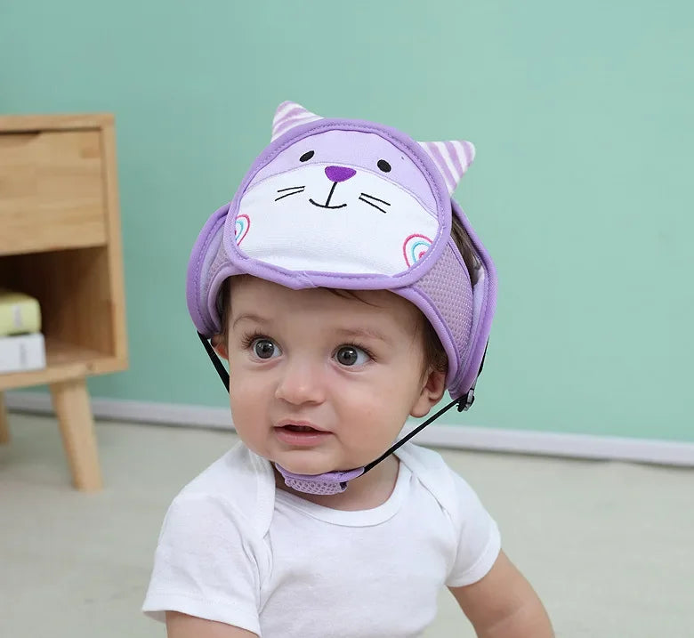 Adjustable Baby Safety Helmet – Anti-Fall & Head Protection Cap for Toddlers